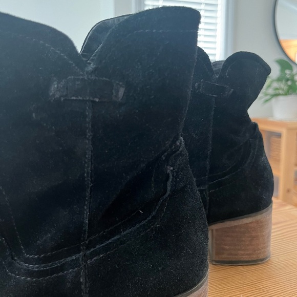 FRANCO SARTO black booties with natural heel - Picture 4 of 8